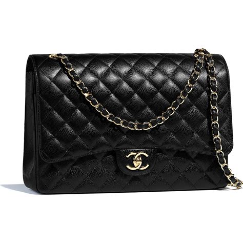 chanel jumbo maxi caviar|Maxi classic handbag, Grained calfskin & gold.